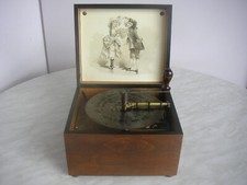 Calliope Music Box 18 Plate Symphonion Polyphon Antique Music Box 1 Disc 7 1/8"