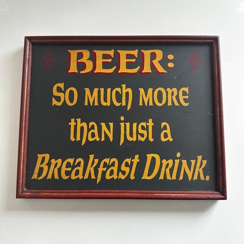 Vintage beer breakfast drink - beer,