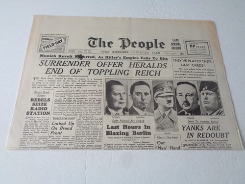 Ww2 wartime newspaper the - ww2,