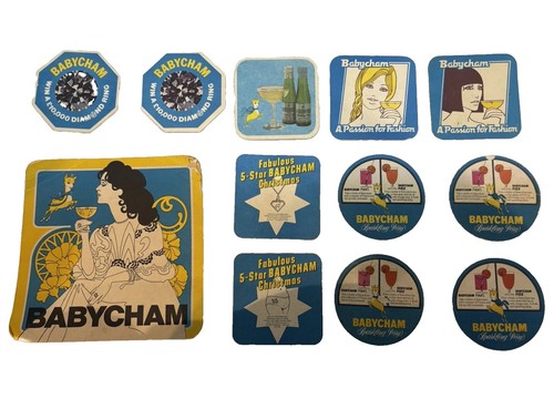 Vintage babycham beer mats - babycham,