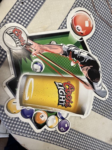 Coors pool table light - coors,
