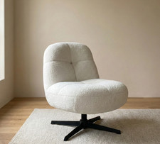 Swivel Tub Chair Boucle