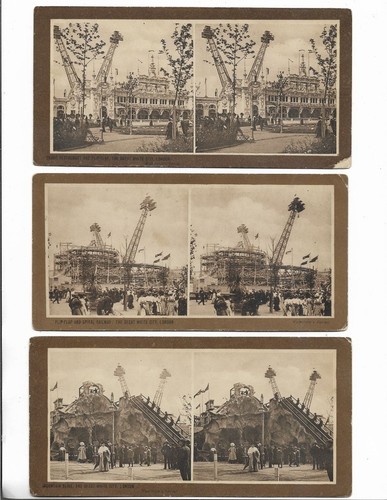 Set antique stereoview - set,