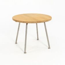 2020 Hans Wegner for Carl Hansen CH415 Side Table in Oak Oil w SS Legs 55cm Top