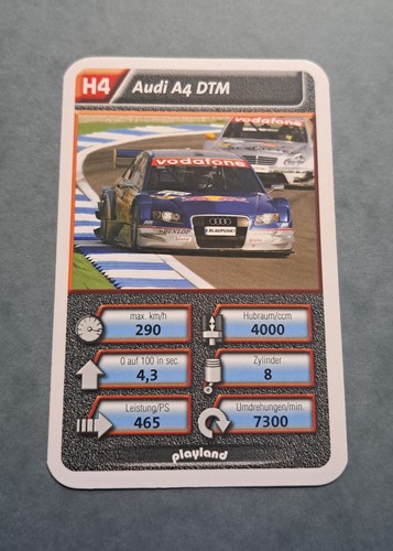 Audi dtm single card - audi,