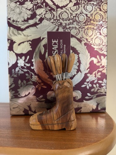 Vintage hand carved olive wood - vintage,