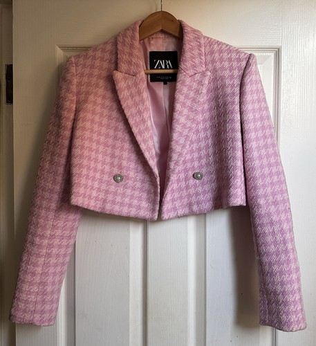 Zara pink houndstooth - zara,