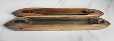2 Vintage Wooden Weavers Boat