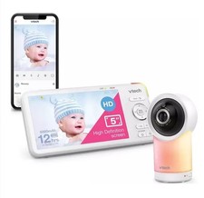 VTech Smart Baby Monitor 5" HD Screen 2K Quad HD CMOS Sensor White C Grade