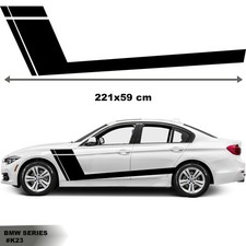 For BMW Side Racing Stripes Car Decals Vinyl Graphics