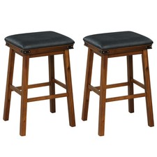 76CM Upholstered Bar Stool Set