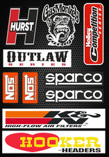 Hot Rod Stickers x 10 Muscle