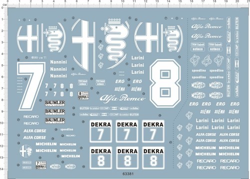 Water decal alfa - water, romeo