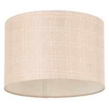 Litecraft Light Shade 30cm Chequered Easy Fit Lampshade - Light Salmon Clearance