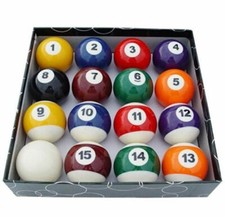 SPOTS & STRIPES 1 3/4" (44mm) POOL BALLS 