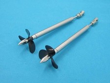 A pair 3 blade Stainless assembly 4mm shaft catamaran Double motor Rc boat #1716