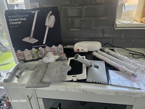 Steam mop with - 10-in-1,