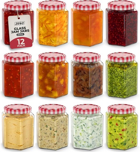 New jam jars 250ml wide - 250ml, mouth