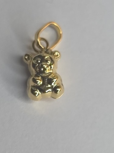 9ct mini yellow gold teddy - 9ct,