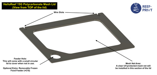 Aquarium mesh lid - aquarium,