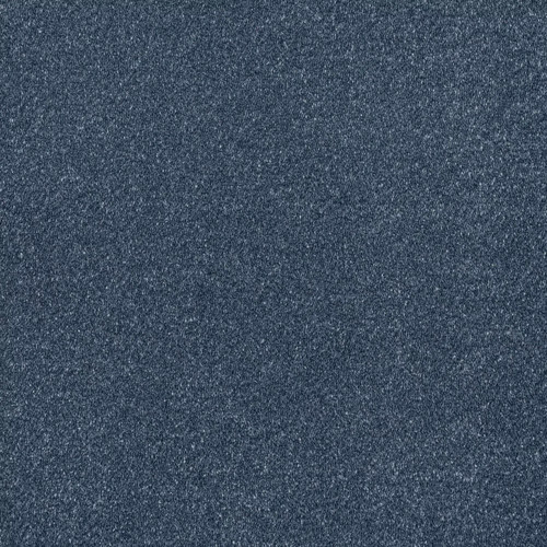 Blue twist saxony carpet - blue,