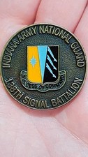 challenge coin United States Army Signal Corps success of command Indiana army
