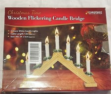 Wooden Christmas Candle Bridge
