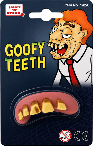Fake goofy teeth funny joke - funny,