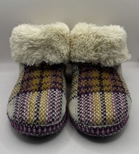 MUKLUKS WOMEN'S LINED White SLIPPER BOOTIES SIZE UK 6