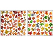Window Decals Autumn Leaves