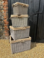 Rectangular Grey-wash Wicker