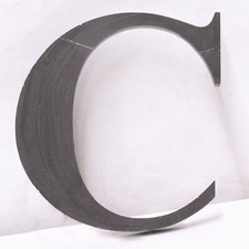 Letter LARGE Black Wood Initial Sign Film Studio TV Stage Prop Wall Hanging