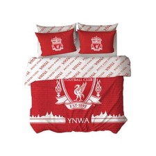Liverpool FC Tone Double Duvet Cover Set Football Kids Bedroom 2-in-1 Designs