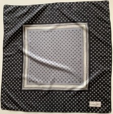 “” A Hand Stitched 30 Inch Square Vintage Silk Scarf By Cornelia James 