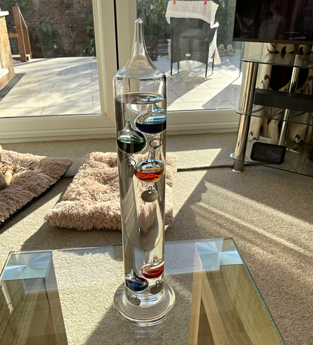 Glass galileo thermometer - glass,