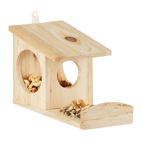 Squirrel feeder house - , wooden