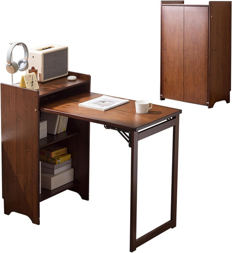 Bamboo folding desk - bamboo, with