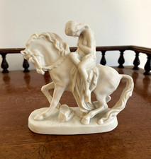 UNCOMMON ANTIQUE GOSS LADY GODIVA PARIAN FIGURE, PERFECT