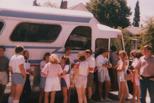 1980s group people standing - 1980s,