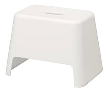 MUJI Bath Chair Polypropylene White Approx 12×8.9×9in (30.5×22.5×23cm) Japan