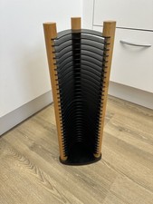 CD Storage Tower Rack Wood