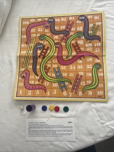 Vintage snakes ladders - vintage,