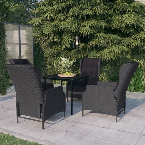 Garden dining set dark grey - garden,