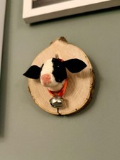 Handmade Needle Felted Cow