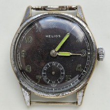 Genuine WW2 Helios DH watch Issued German military 15 jewels 6276