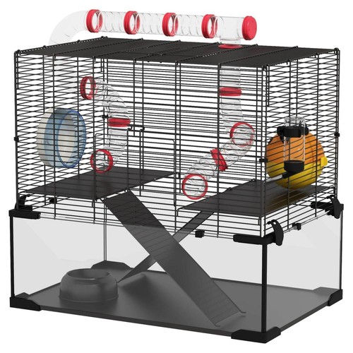 Pawhut gerbil hamster cage - pawhut,