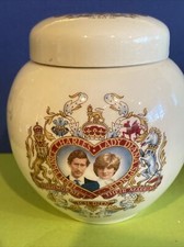 SADLERS  "Charles & Diana Wedding" Ginger Jar with lid