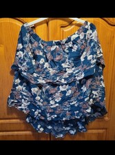 Next Navy Blue Floral Tiered