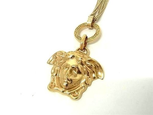 Versace medusa necklace gold - necklace,