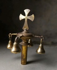 Antique Church Ceremony Brass Sanctus Bells Religious